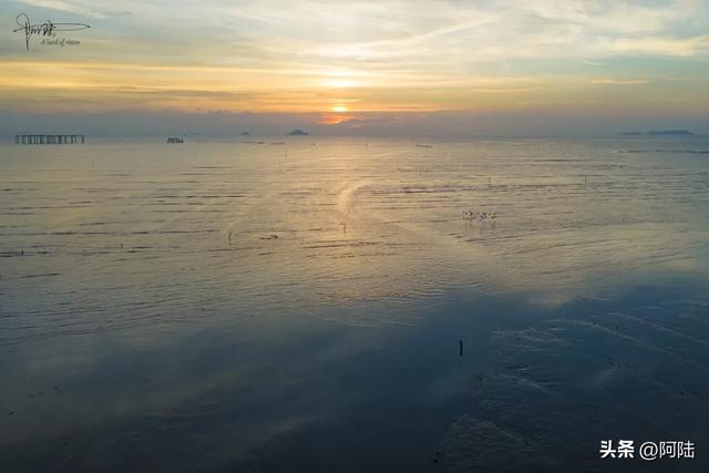 探秘施工中的龙港沿海长堤，风景很野，到滩涂上挖海参的渔民很多