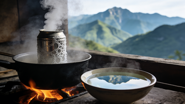 窗外有青山，低头见粥温