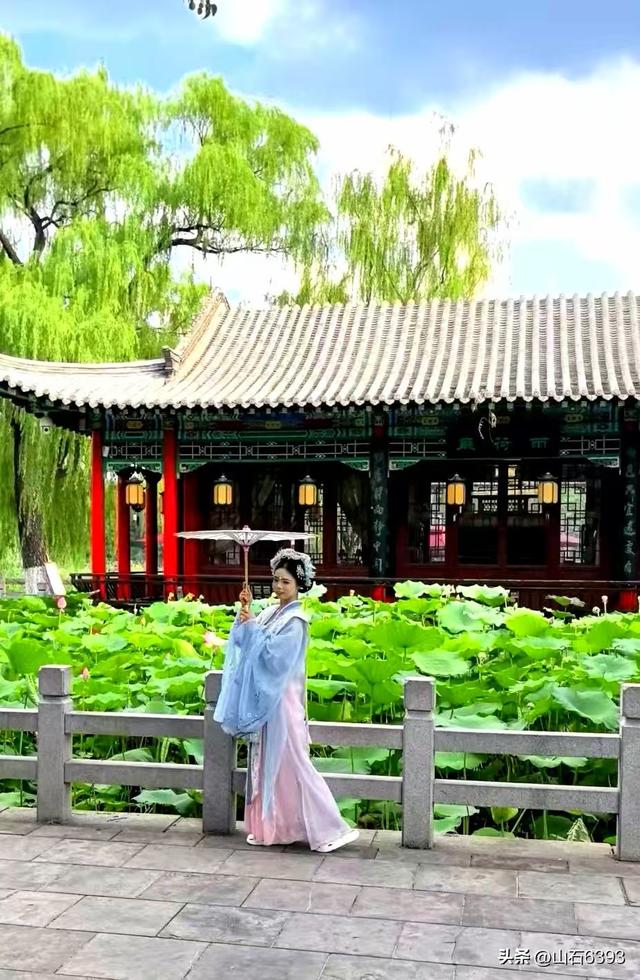 《雨荷厅畔荷香美女乐》～新华社原军事记者陶俊峰泉城大明湖美拍