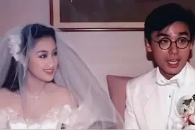 看到章小蕙1988年的婚纱照，明白钟镇涛当年为啥一见钟情，太美了图片