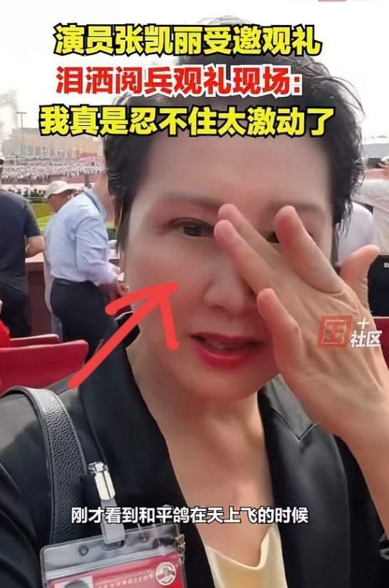 63岁的张凯丽，因阅兵现场的一个感人举动，轻松实现“口碑逆转”
