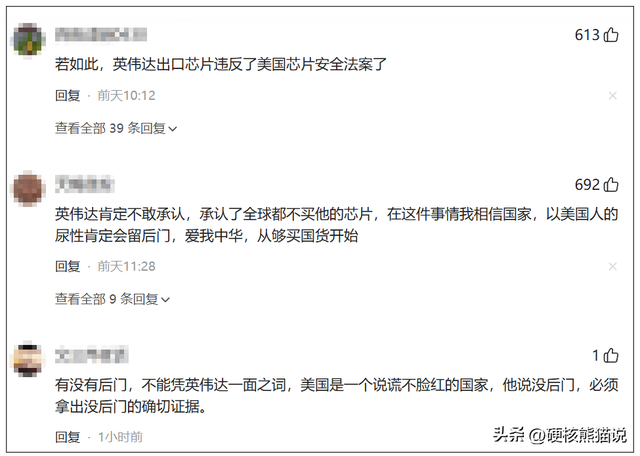英伟达说没后门为何大家都不信