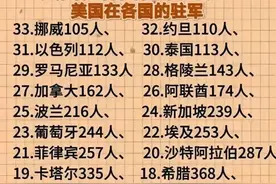 终于有人把“美国在各国的驻军”整理出来了，收藏看看长见识图片