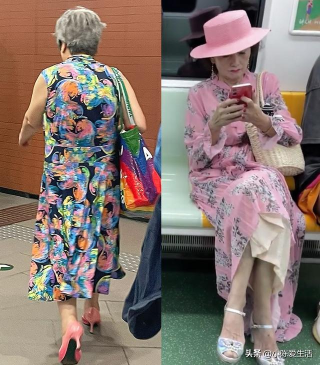 被上海地铁奶奶惊艳到了！白发不染、不披丝巾，却个个优雅又洋气
