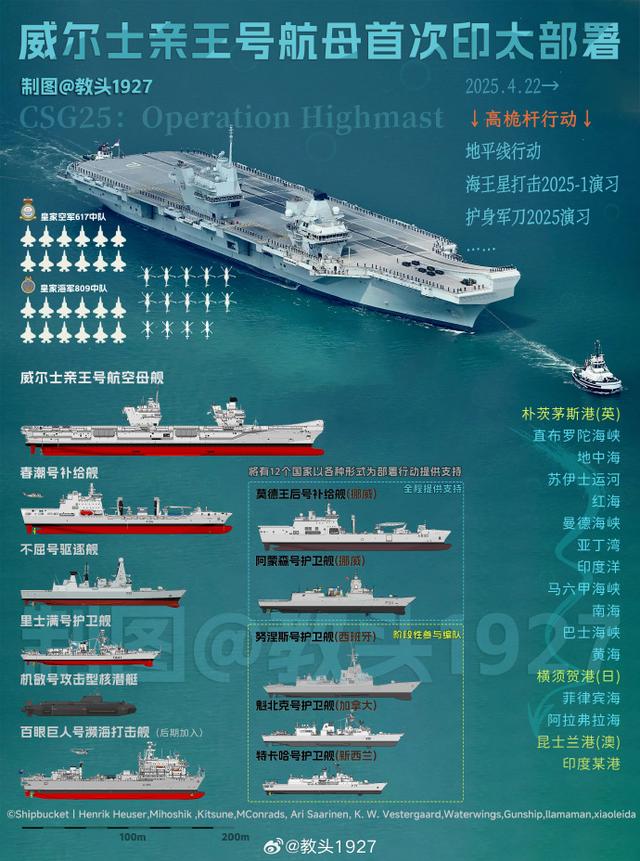 跟踪监视中国航母？英美驱护舰高调穿行台湾海峡，直-10正面迎击