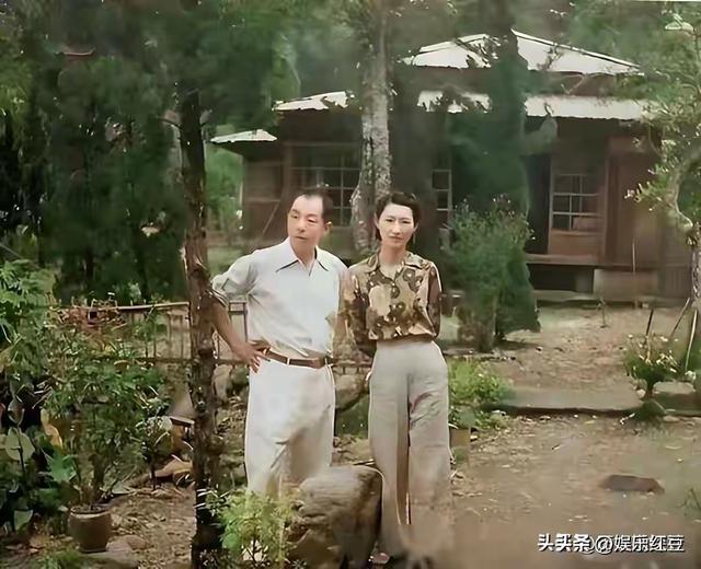 张学良和赵一荻被幽禁的真实彩色照，35岁赵一荻皮肤白皙风韵犹存