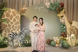 TVB小生袁伟豪为儿子举办百日宴！豪宴32席，星光熠熠似颁奖礼图片