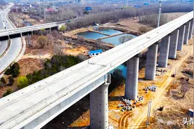 沈白高铁建设全面复工，满堂特大桥预计6月底完成桥面工程图片