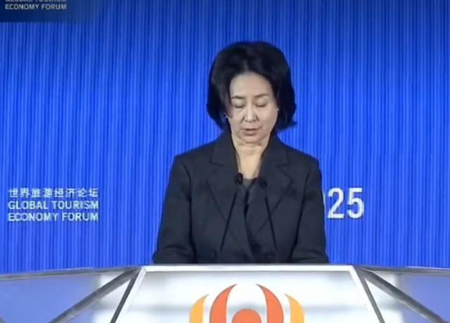 何超琼现身经济论坛，皮松肉垮不敢认，郭晶晶富态霍启刚好娇羞