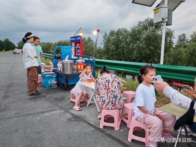 云梦：府河大堤好纳凉 城市绿廊变身"天然空调房"