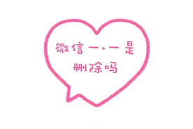 微信一·一是删除吗图片