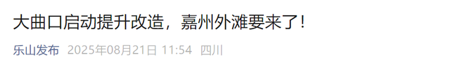 竹公溪升级、嘉州外滩改造！市中区5大项目剑指乐山文旅第三极？