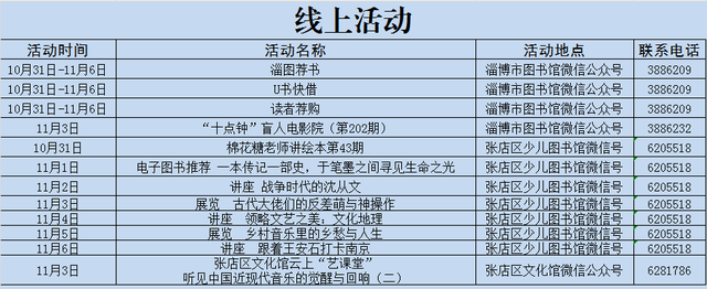 张店最新活动安排公布！等你来参与！