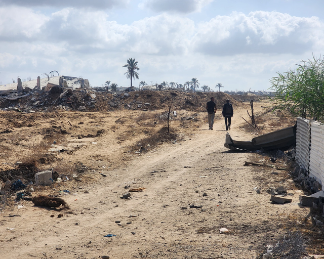 黄色标记划出加沙新现实：一半土地仍在枪口下