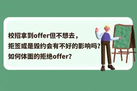 校招拿到offer但不想去，拒签或是毁约会有不好的影响吗？图片