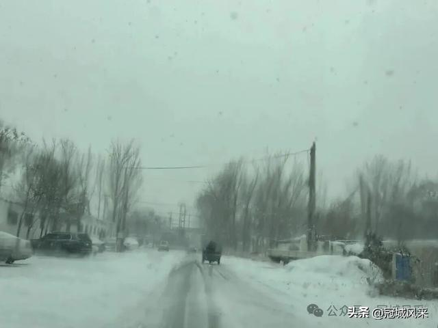 2025年冠县第一场冬雪