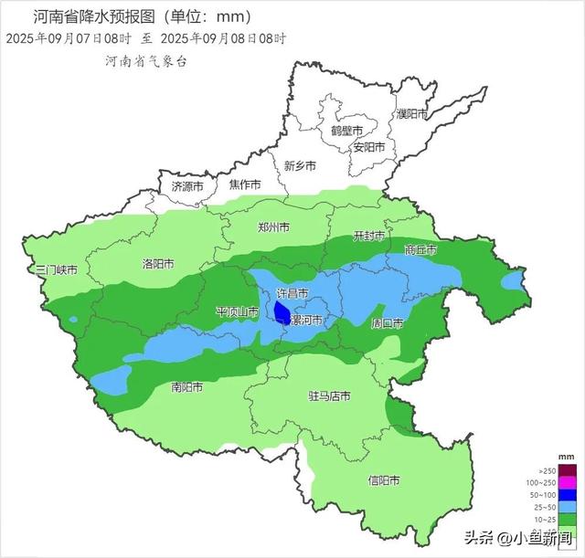 河南今夜阴雨为主