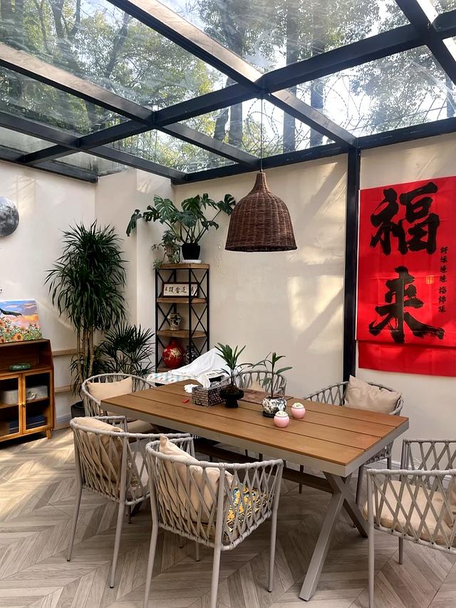 自从这样布置院子！邻居都爱上我家喝茶！