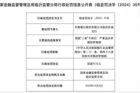齐鲁银行因贷款“三查”不到位被处罚图片