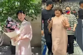 张杰妈妈和谢娜妈妈相比，张杰妈妈更富态一些！两个人都好有福气图片