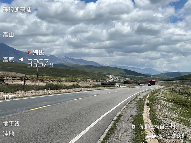 青海省各县城及部分山口、湖泊海拔高度