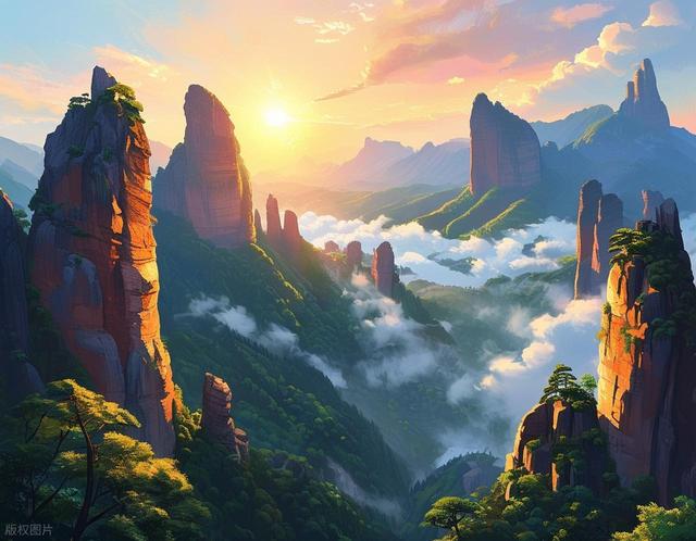 散文·广东丹霞山 巨岩展神韵