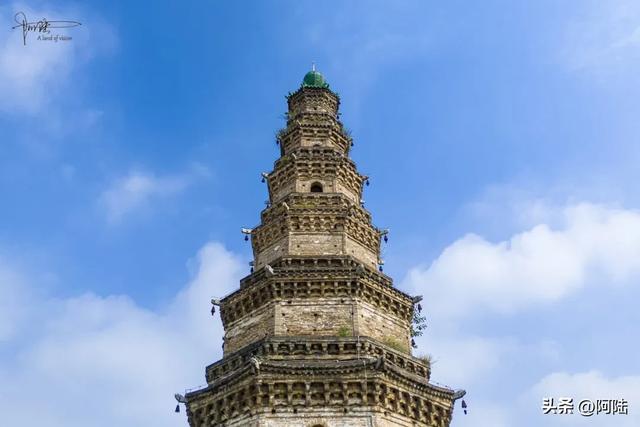 泗州塔始建于1095年,是河南省现存最高、体量最大的古塔之一