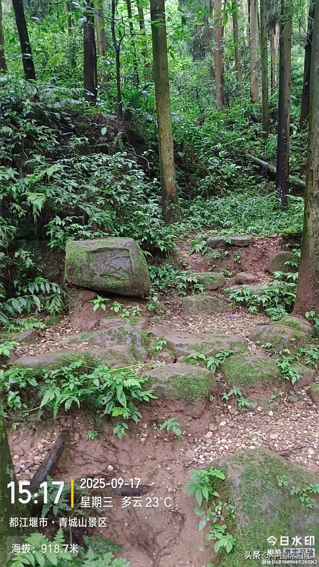 徒步青城山5小时上下来回
