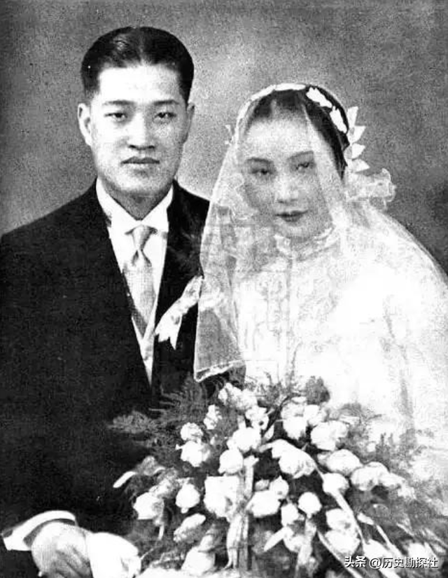 戴笠与胡蝶的真实影像，胡蝶美艳摄人心魄，戴笠面容冷峻不怒自威