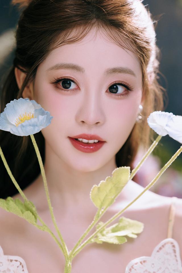 祝绪丹 碎花蕾丝裙 曼妙好身材 优雅娇俏绝绝子