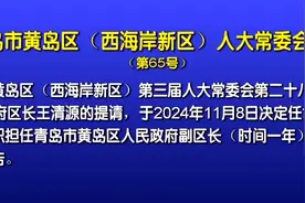 黄岛区（西海岸新区）新增一位副区长图片