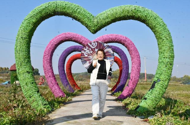 山东茌平杜郎口镇：深秋田园美景醉游人