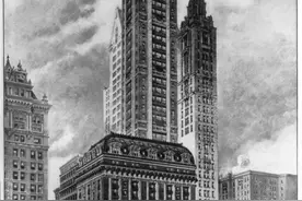 约在100年前的1930年，当时世界最高的摩天大楼，从1位到10位图片