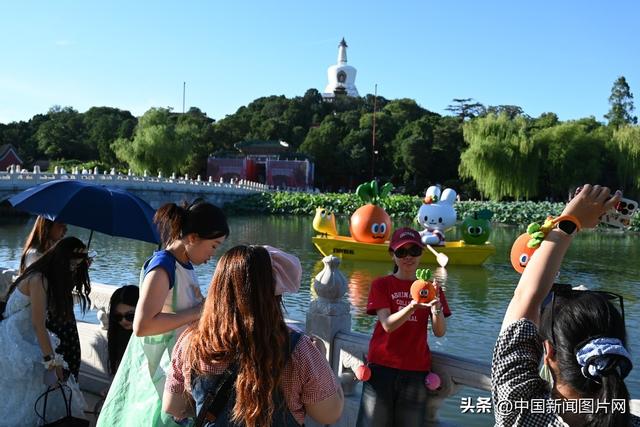 艺术点亮古典园林 巨型“纯真兔”装置惊艳亮相北海公园湖面