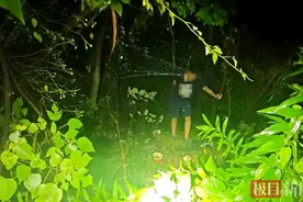 男子凌晨饮酒摔下树林，同桌酒友如厕时发现了他，下坡营救也被困，消防紧急救援图片