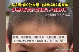 后续！广西熊孩子抓蛇带到学校，本以为是悲剧，结果被网友们笑死图片