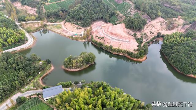 武义双岩里水库景美，周末放松的好地方