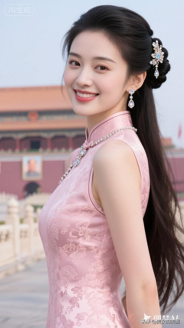 天安门旗袍女人风采