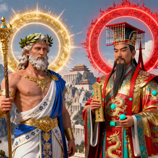 希腊宙斯对阵东方玉皇大帝：谁才是万神之王？