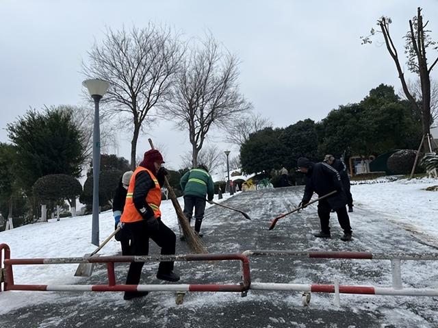 雪落成画，守护为景——他们是王家河公园雪景中动人身影