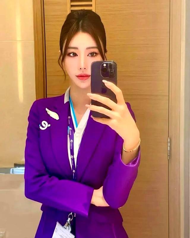 韩国极品空姐张恩善，一般人真的顶不住！简直是人间“尤物”。