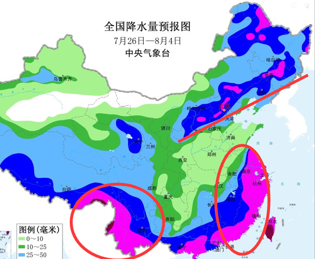 本轮降雨继续发力，大雨转大暴雨中心位置已确定！26号至未来两天