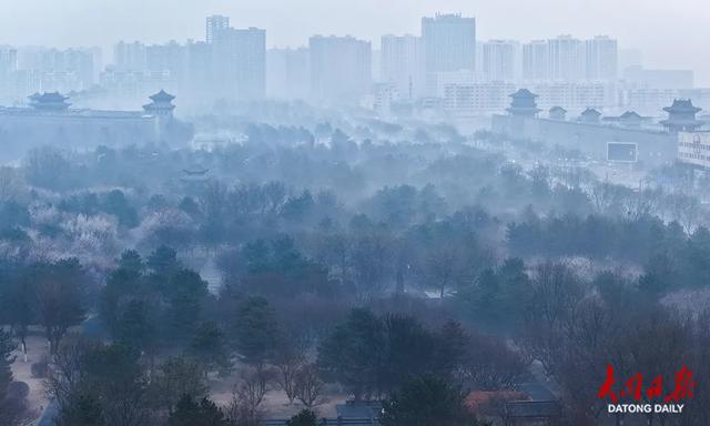 大同今早“秒变仙境”,将千年古都打造成水墨画卷