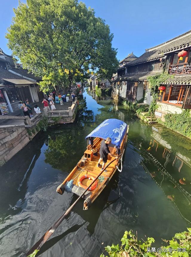 江南水乡周庄古镇的美景，风景如画，如诗如画，美不胜收