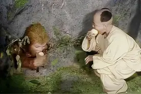 西游记：即使过了几十年，孙悟空还是一眼认出当年给他桃子的牧童图片