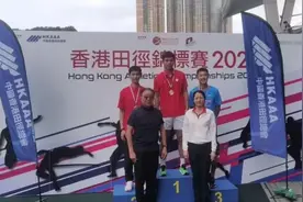 2024年香港田径锦标赛暨国际邀请赛刘博文110米栏夺冠达国际健将标准图片