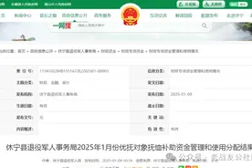 以下退役军人恭喜了！2025年1月补助金，开始下发！图片