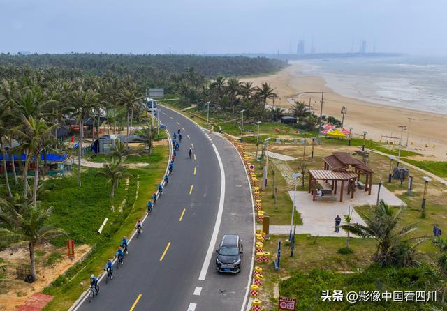 海南文昌：青少年在海南东线骑行挑战