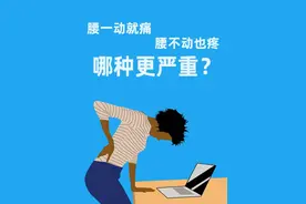 腰一动就痛VS腰不动也疼，哪种情况更严重？图片