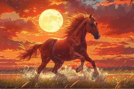 马马马：骏马奔腾四海，事业如日中天，未来十天福星高照图片